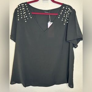 BloomChic Pearl Sleeve Blouse Large